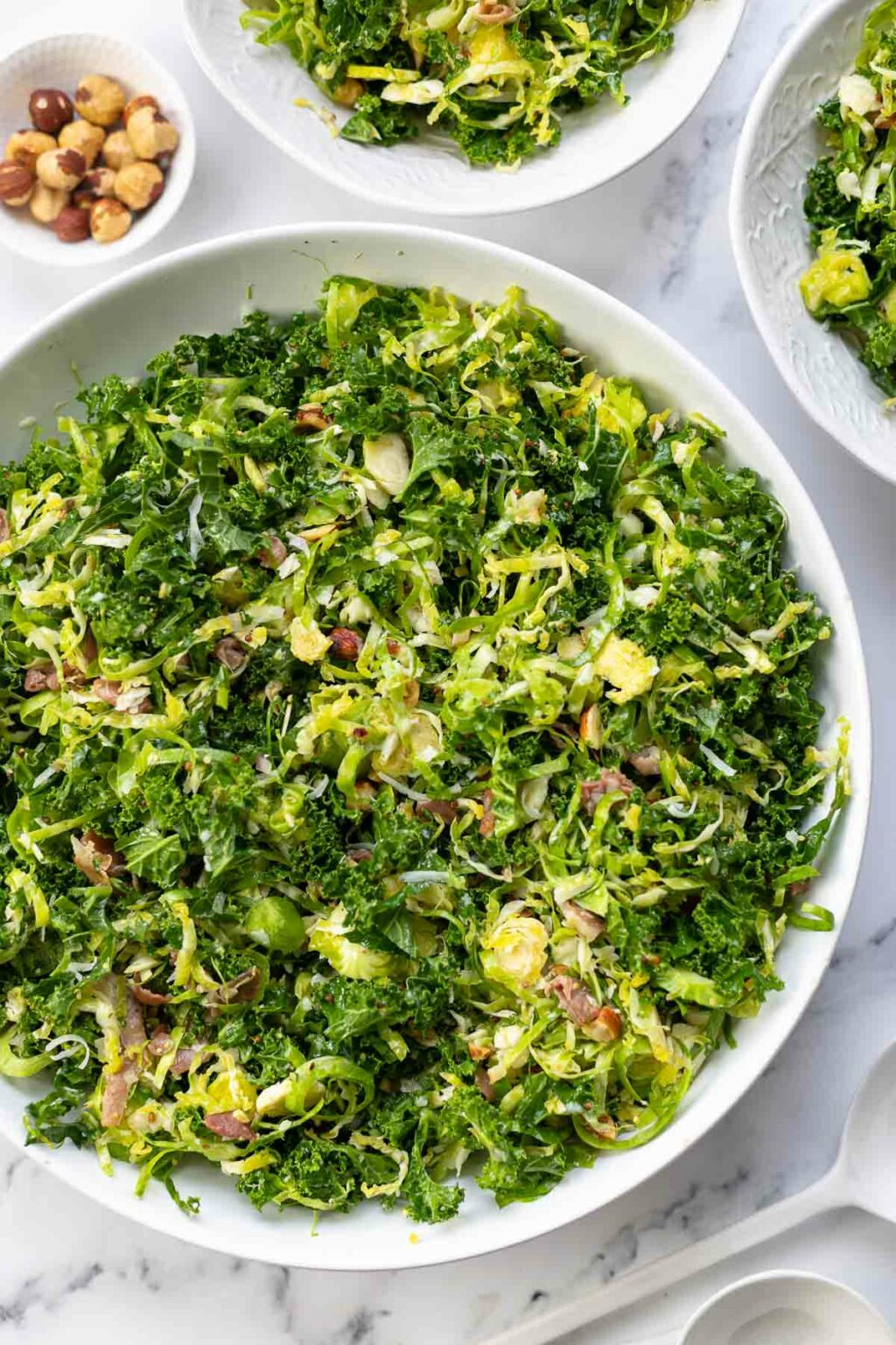 Shaved Brussels Sprout Kale Salad | Recipe | Elle Republic