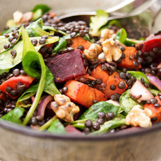 Lentil Salad with Roasted Sweet Potato