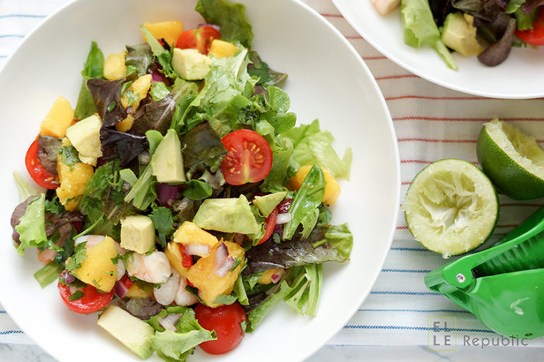 Avocado and Prawn Salad with Cilantro, Chili and Lime