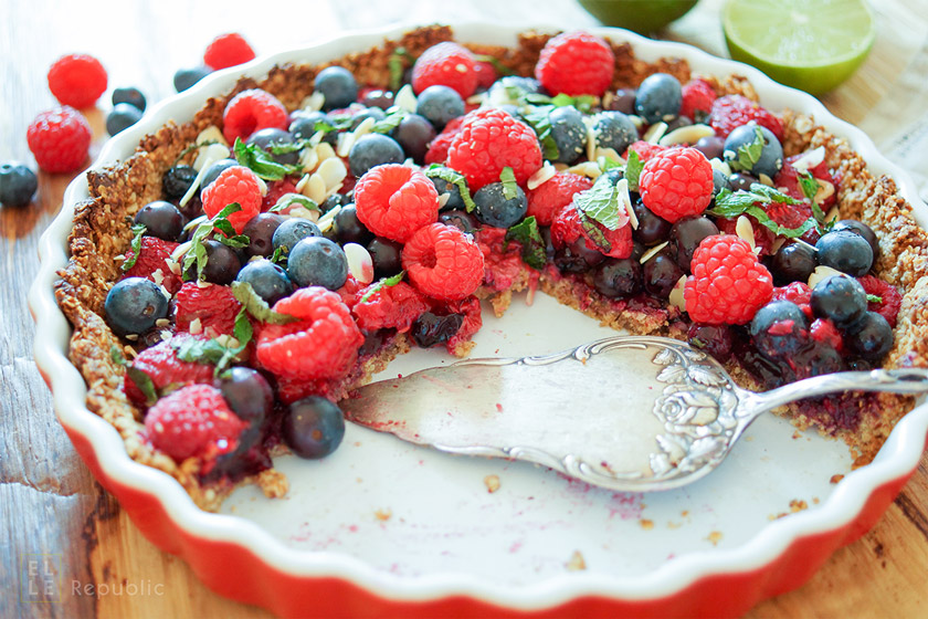 Berry Oat Tart (Gluten-free)