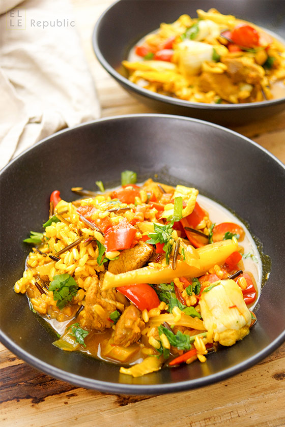 Lamb Paella With Fennel Artichokes And Tomato Elle Republic