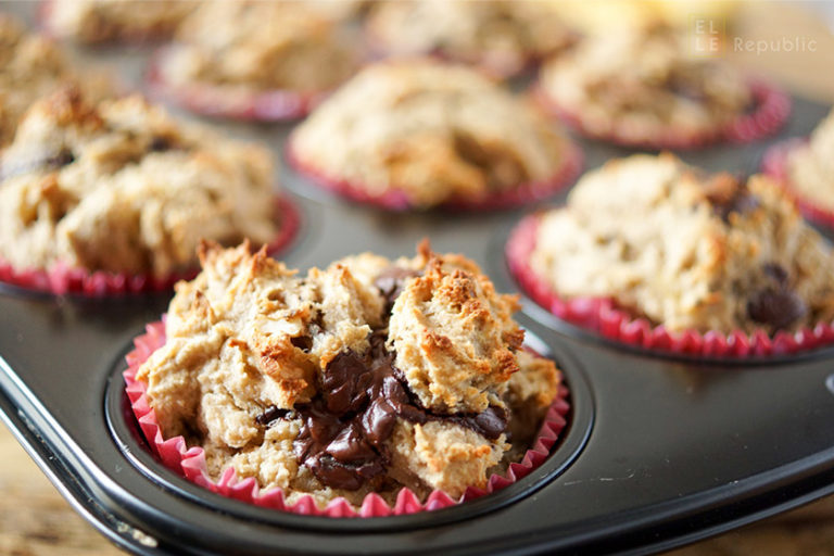 Dark Chocolate Chip Banana Muffins (Gluten-free)