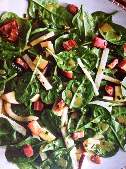 Jicama Spinach Salad