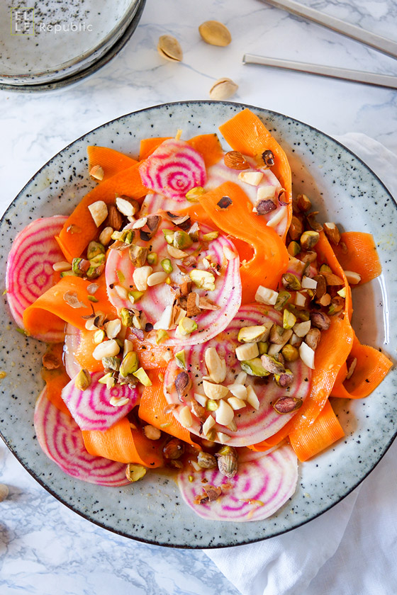 Asiatischer Ringelbete-Möhren-Salat Rezept | Elle Republic