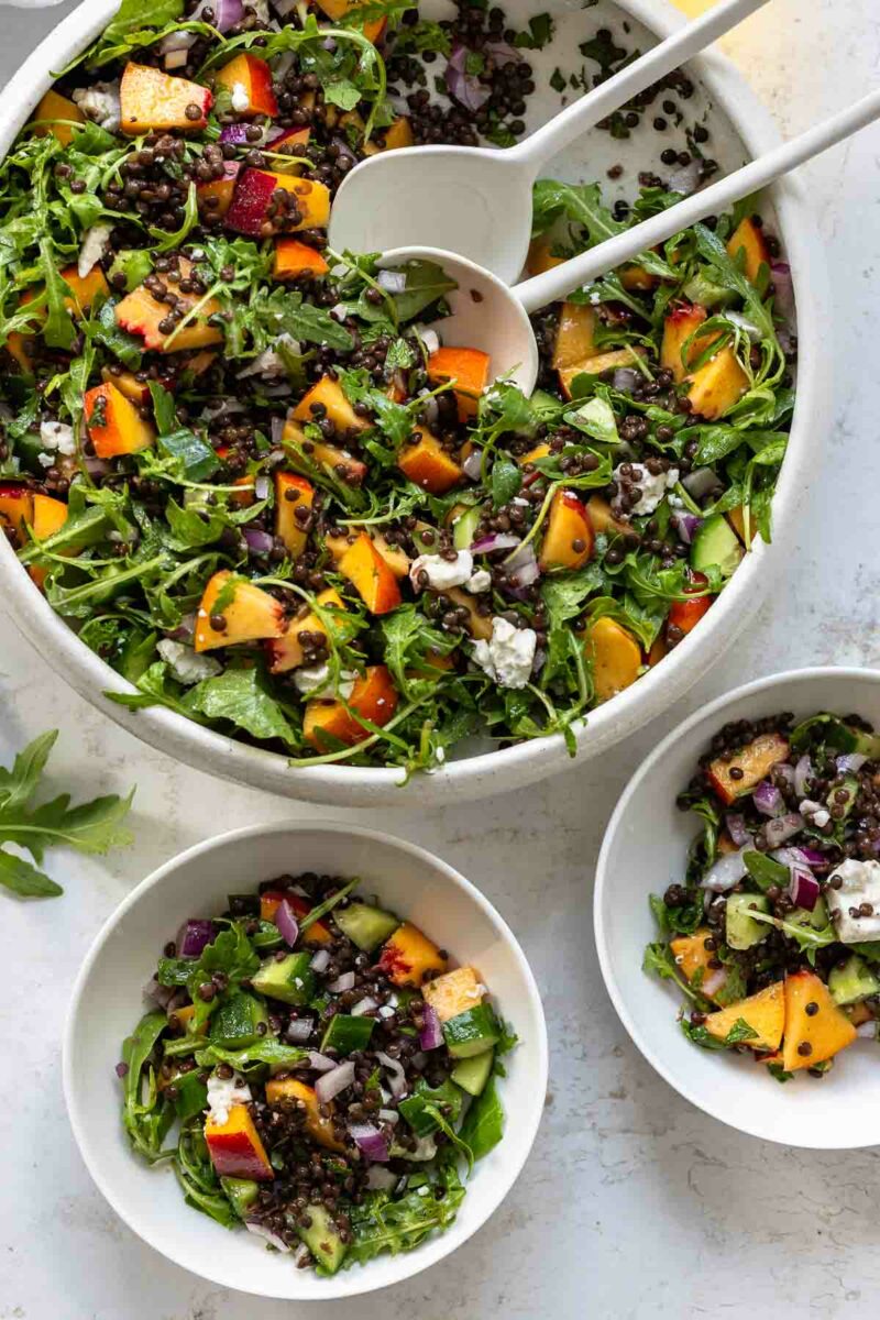 Nectarine & Lentil Salad