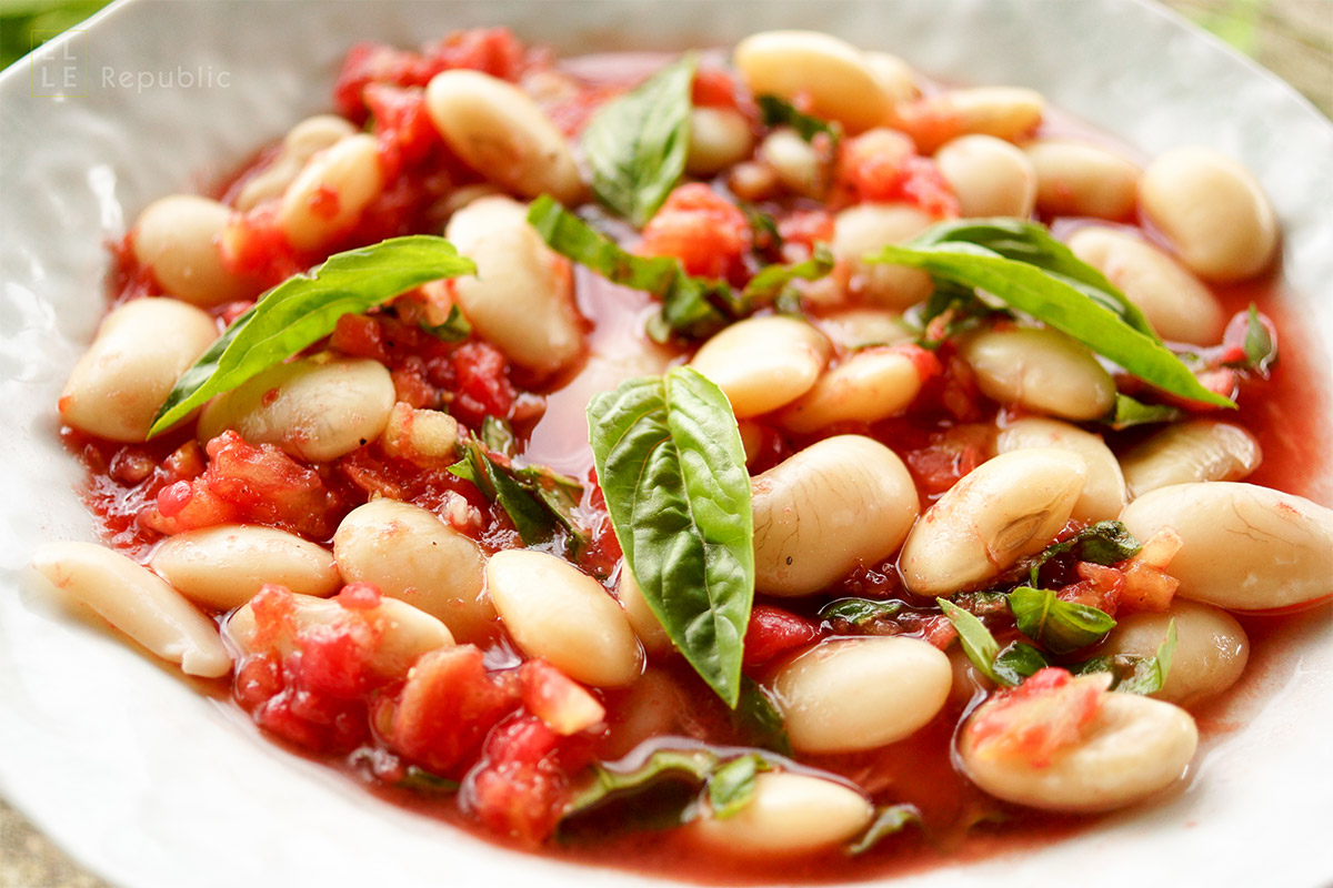 Giant White Beans and Fresh Tomato Sauce | Recipe | Elle Republic
