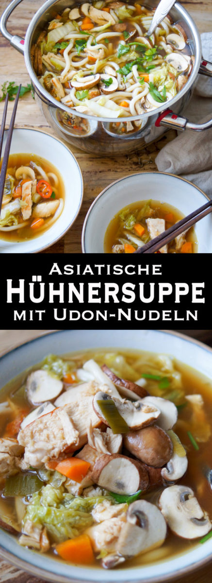 Asiatische Hühnersuppe mit Nudeln Rezepte | Elle Republic