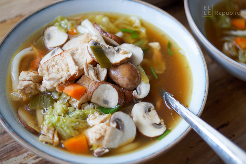 Asian Chicken Noodle Soup Recipe Elle Republic