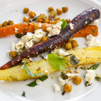 Za'atar Roasted Carrots and Chickpeas