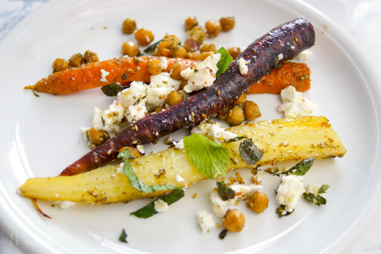 Za'atar Roasted Carrots and Chickpeas
