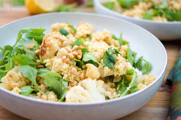 Roasted Cauliflower and Millet Salad