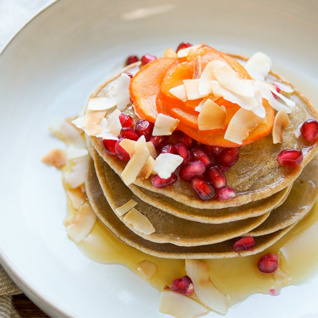 Buckwheat Tahini Pancakes