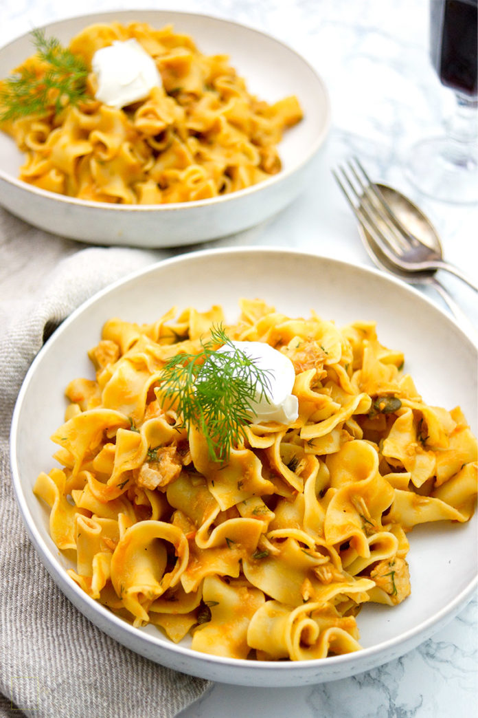 Thunfisch Nudeln mit Balsamico-Sugo mit Thunfisch, Kapern, Tomaten Rezept