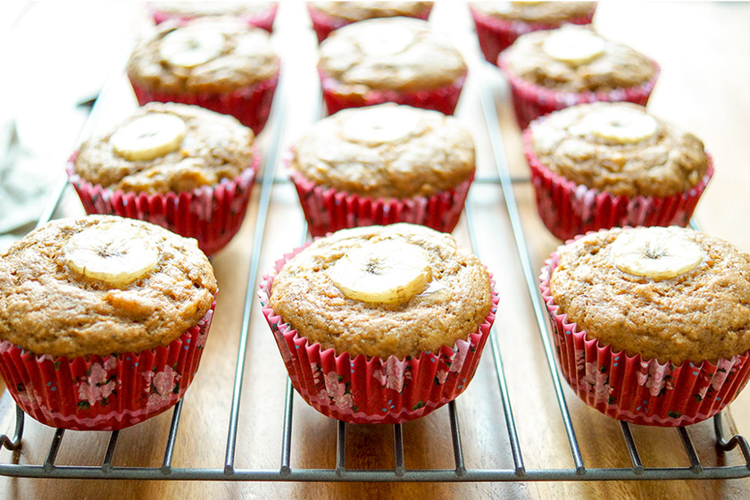 Bananenbrot Muffins Vegan Rezept Elle Republic Einfach Gesund