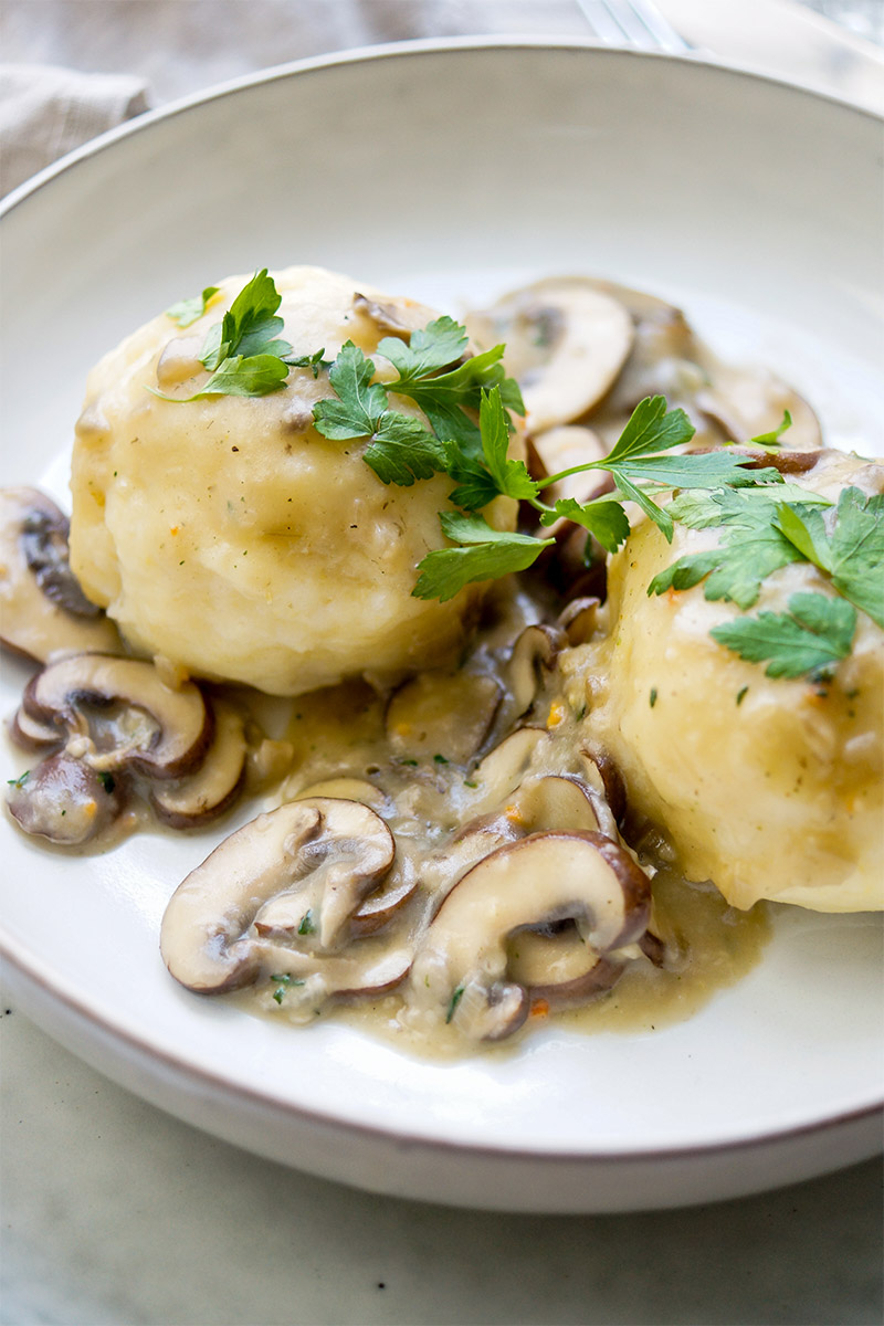 German Potato Dumplings Knödel With