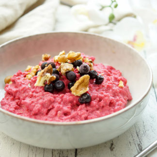 Porridge mit Orangen und Rote Bete Rezept (vegan, vegetarisch, gesund, glutenfrei, low-fat, frühstück)