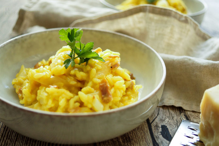 Saffron Salsify Risotto Schwarzwurzel Risotto Recipe Elle Republic