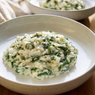 Bärlauch Risotto mit Ziegenkäse (Chevre) Rezept