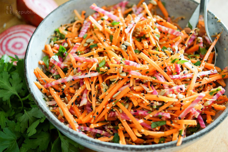 Crunchy Beet and Carrot Slaw