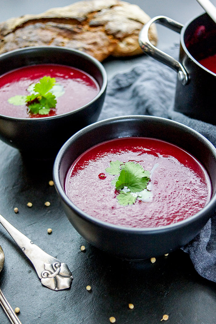 Beetroot Soup with Orange and Ginger