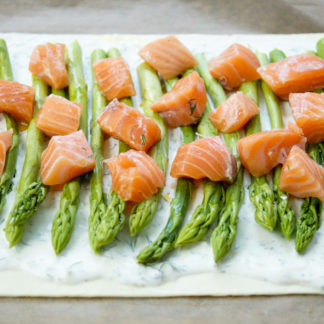 Salmon and Asparagus Tart