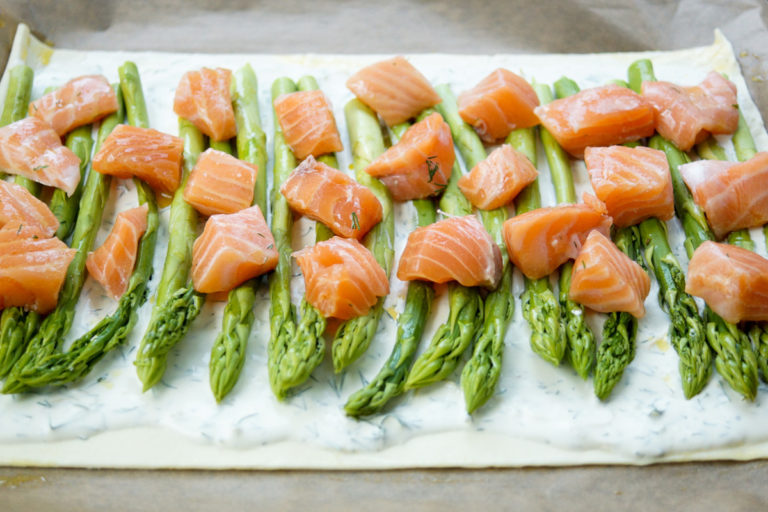 Salmon and Asparagus Tart
