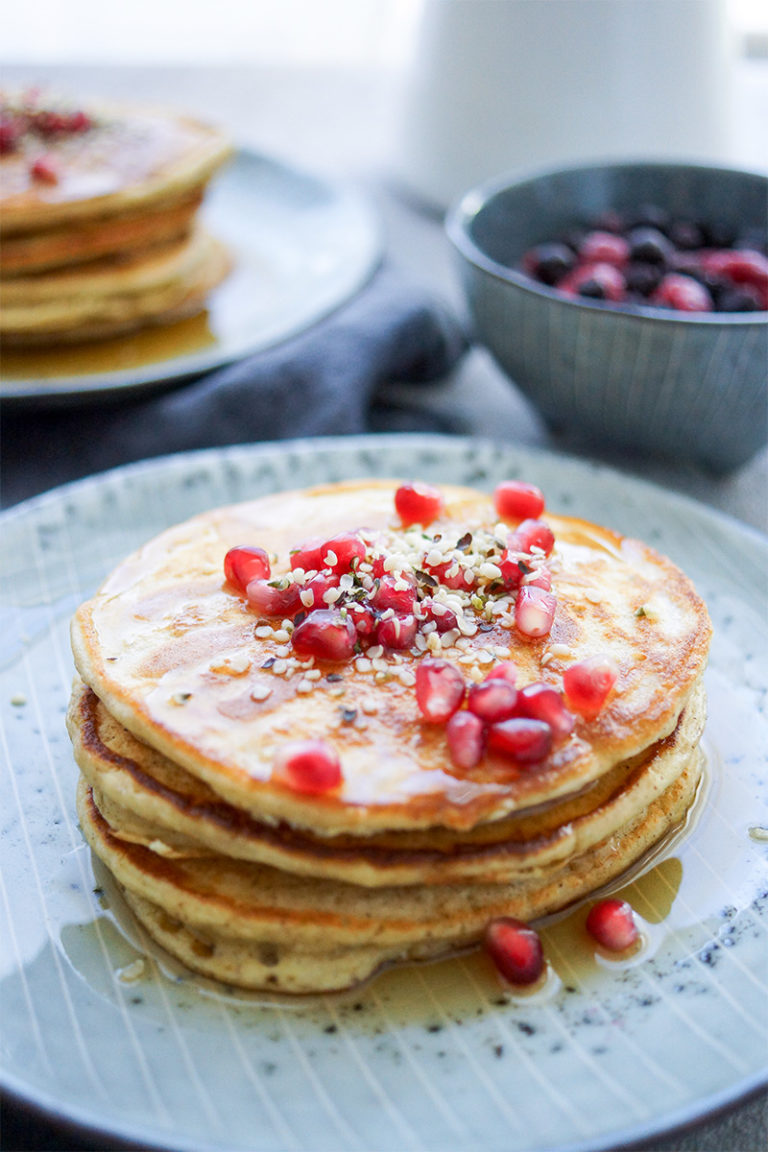 Gesunde Ricotta-Pancakes Rezept mit Dinkelmehl