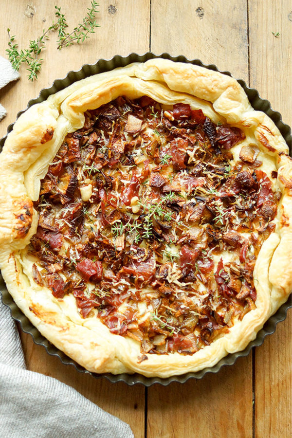 Caramelised Shallot Tart with Prosciutto | Recipe | Elle Republic