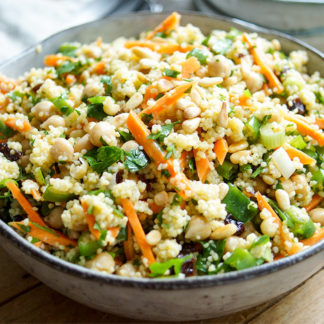 Morroccan-Style Millet Salad with Chickpeas & Carrots
