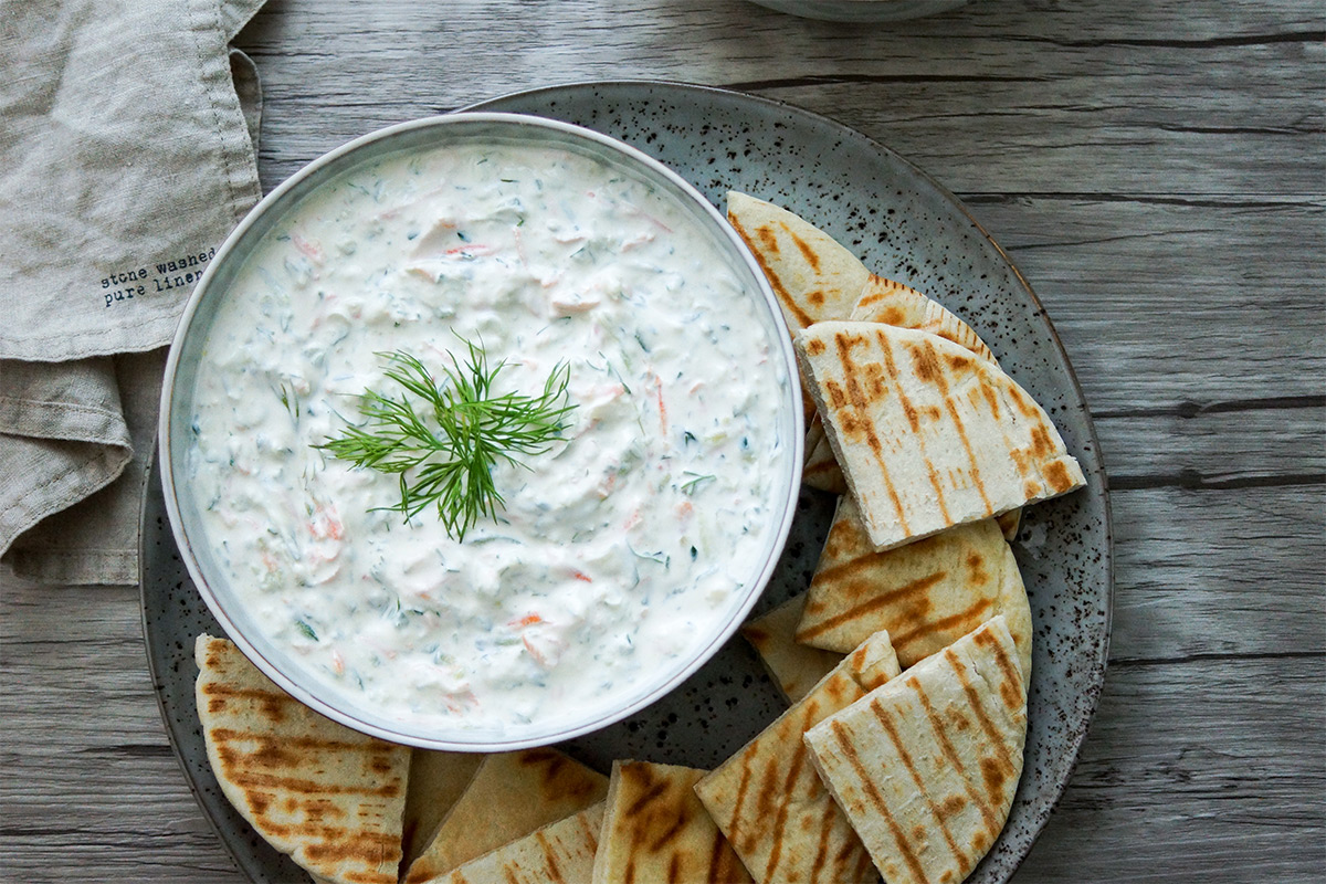 Favorite Original Tzatziki (Greek Yogurt Cucumber Dip)