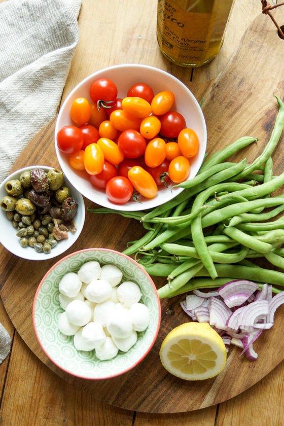 Grüne Bohnen-Tomatensalat | Rezept | Elle Republic
