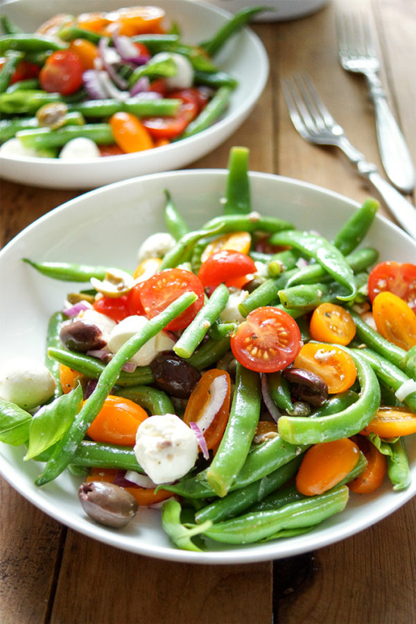 Mediterranean Green Bean and Cherry Tomato Salad Elle Republic