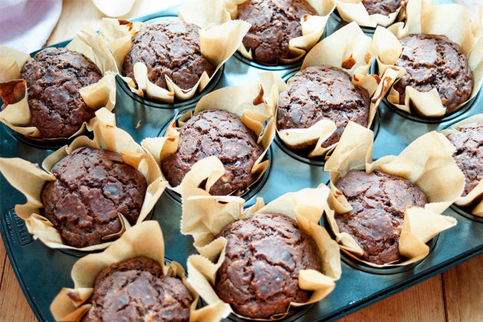 Dark Chocolate Banana Muffins Gf Vegan Recipe Elle Republic