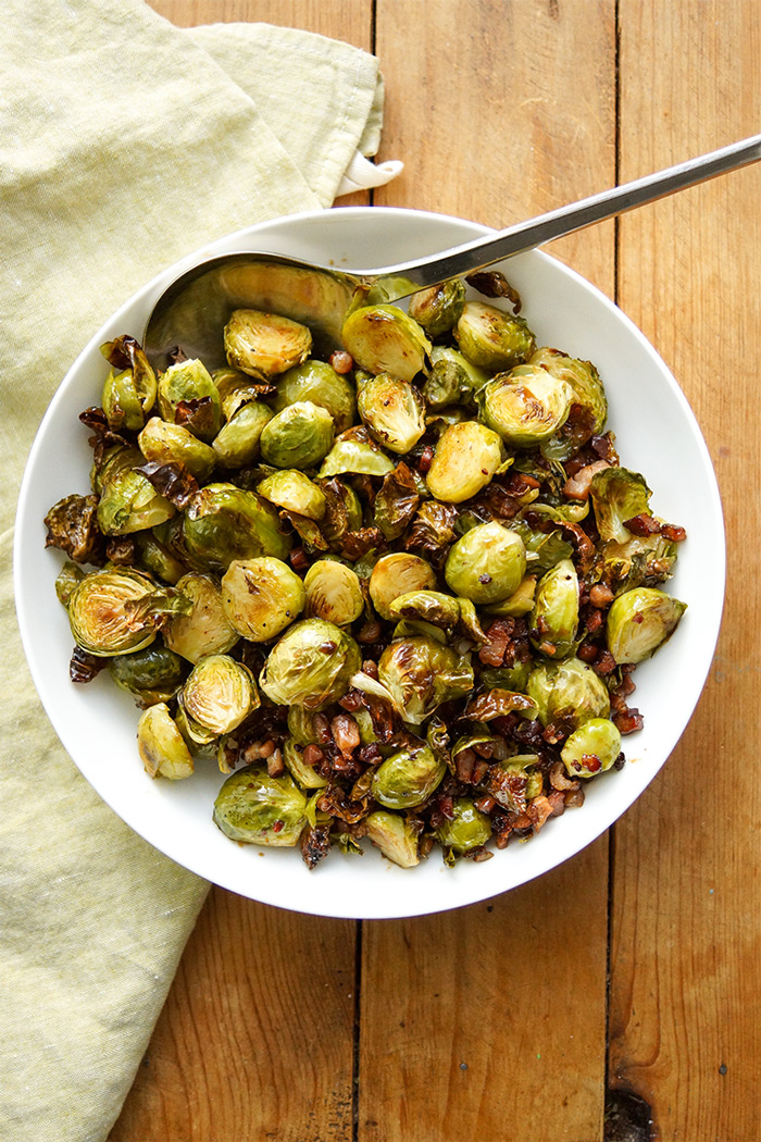 Oven Roasted Brussels Sprouts With Balsamic Cream Elle Republic