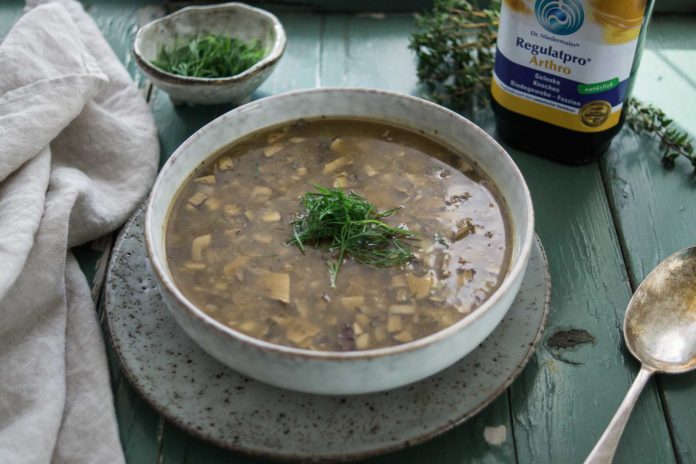Champignonsuppe Champignonsuppe mit Steinpilze und Kartoffeln Rezept (vegan)