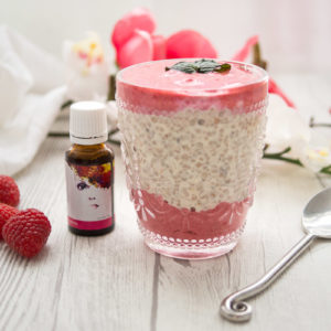 Overnight Himbeere Banane Chia-Pudding
