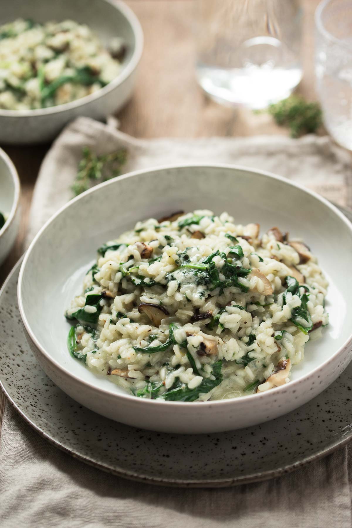 Shiitake Mushroom Blue Cheese Risotto