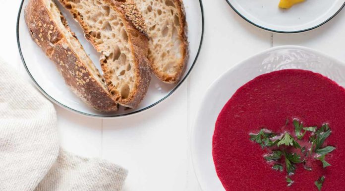 Rote-Bete-Kokos-Suppe mit Ingwer Rezept Vegan