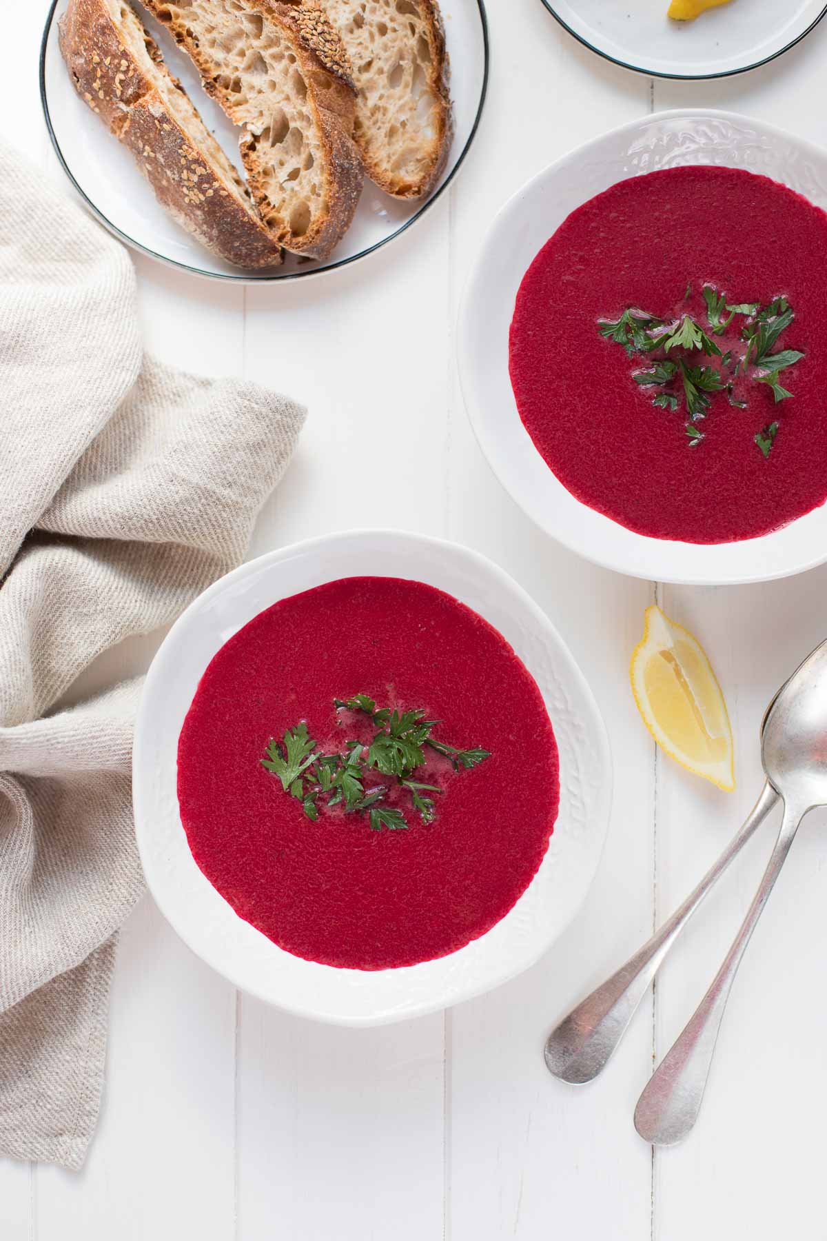 Rote-Bete-Kokos-Suppe mit Ingwer Rezept Vegan