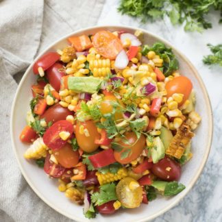 Simple Tomato Avocado Corn Salad