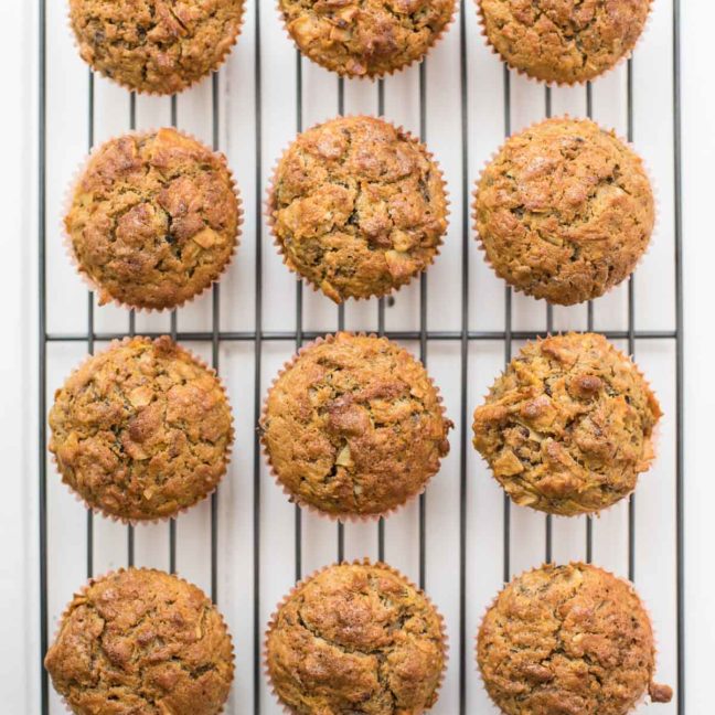 Carrot Cake Muffins with Ginger and Coconut