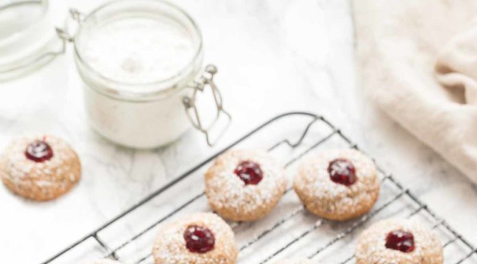 Glutenfreie Engelsaugen (Weihnachtsplätzchen Rezept)