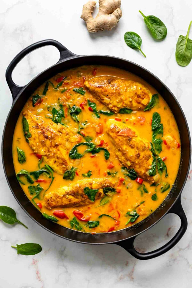 Hähnchen-Curry mit Kokos und Tomaten (pikant)