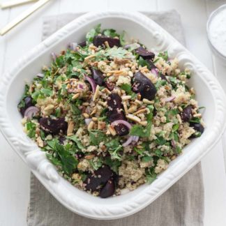 Orientalischer Rote-Bete-Salat mit Quinoa & Joghurt-Dressing Rezept