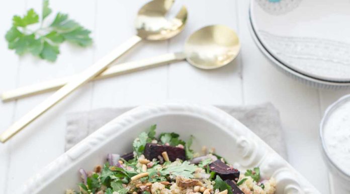 Orientalischer Rote-Bete-Salat mit Quinoa & Joghurt-Dressing Rezept