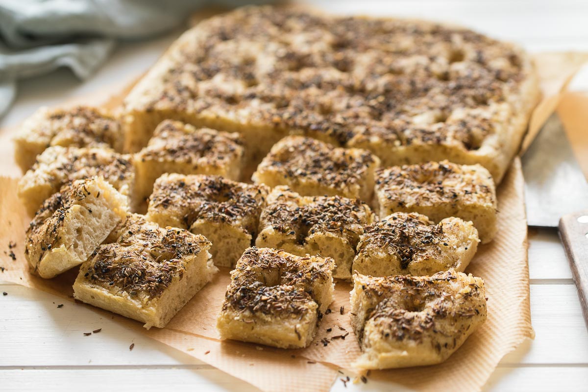 Orientalisches Focaccia (Fladenbrot), Selbstgemachtes Fladenbrot Rezept