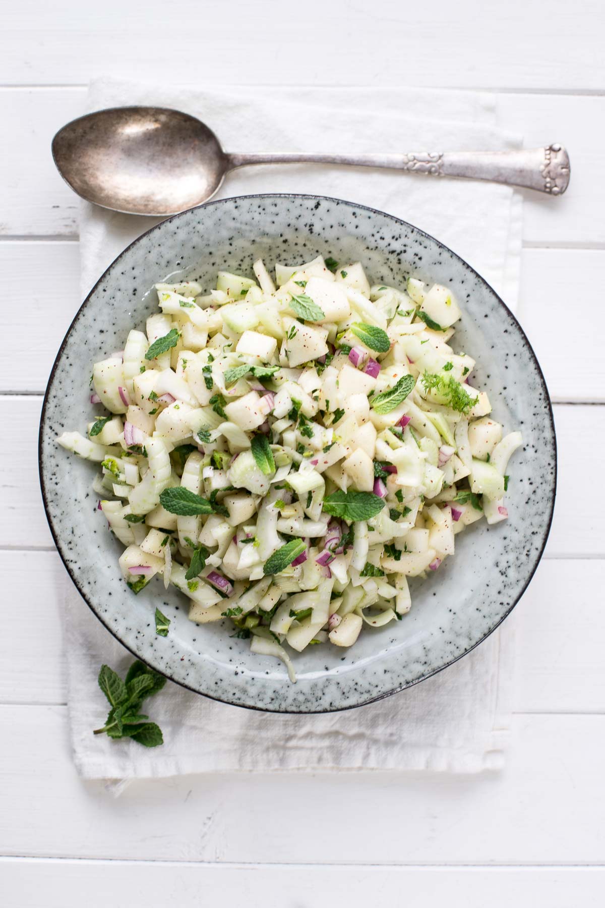 Pear Fennel Salad with Sumac and Mint