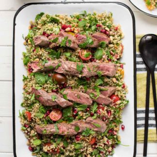 Lammfilet mit orientalischem Bulgur-Salat