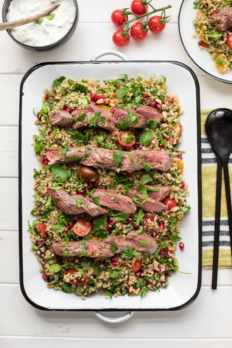 Lammfilet mit Bulgur-Salat