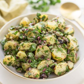 Vegan Mediterranean Potato Salad with Sumac Dressing